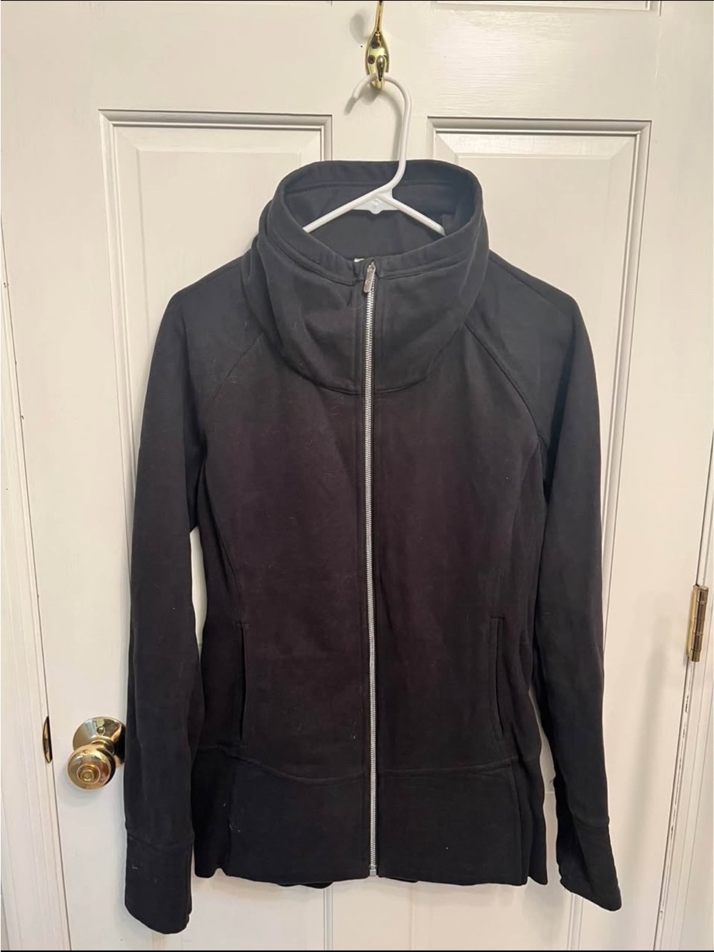 lululemon athletica Black Funnel Neck Zip Jacket